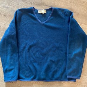 Fleece V Neck Pullover